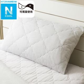 【NITORI 宜得利家居】接觸涼感 全包式枕頭保潔套 N COOL GY S2501(涼感 枕頭保潔套 全包式 N COOL)
