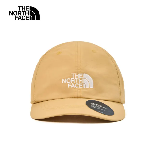 【The North Face】TNF 北臉 北面 休閒 舒適透氣休閒運動帽 棒球帽 HORIZON HAT 男  女 卡其(NF0A8CQ1LK5)
