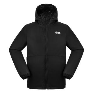 【The North Face】TNF 休閒 DWR防潑水防風外套 M FAST HIKE WIND JACKET - AP 男 黑(NF0A8AUQJK3)