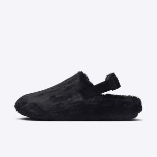 【NIKE 耐吉】W Calm Mule SE 女 穆勒鞋 涼鞋 懶人鞋 休閒 絨毛 黑(FZ3118-001)
