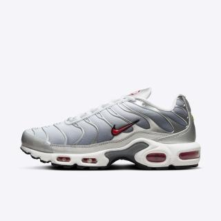 【NIKE 耐吉】W Air Max Plus 女 休閒鞋 運動 慢跑 復古 氣墊 反光 銀彈 金屬銀(HM9654-001)