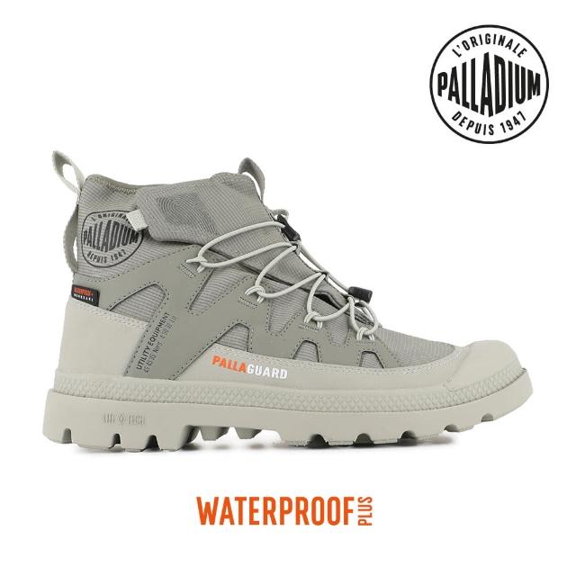 【Palladium】PAMPA LITE+ XPLOR WP+再生科技輕量橘標防水鞋/休閒鞋-男鞋/女鞋-磚綠(74383-339-M)