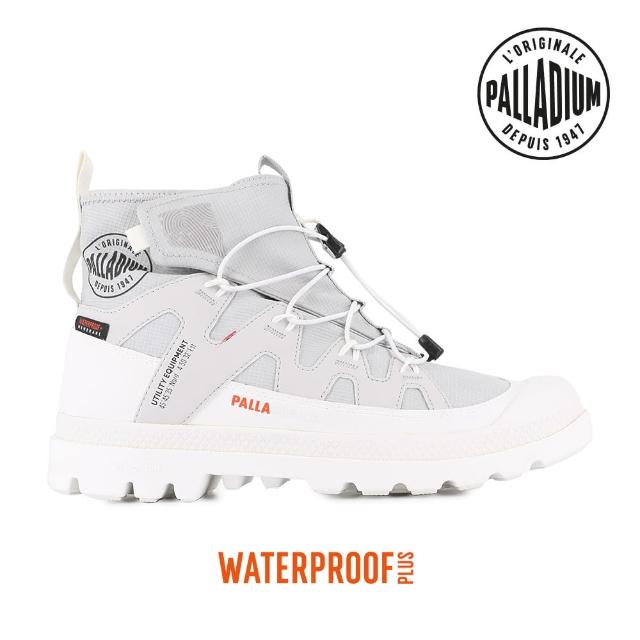【Palladium】PAMPA LITE+ XPLOR WP+再生科技輕量橘標防水鞋/休閒鞋-男鞋/女鞋-淺灰(74383-056-M)
