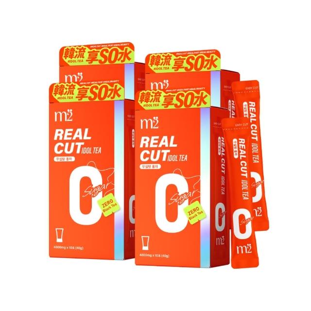 【m2 美度】超能康普茶 無糖紅茶4盒(10入/盒)