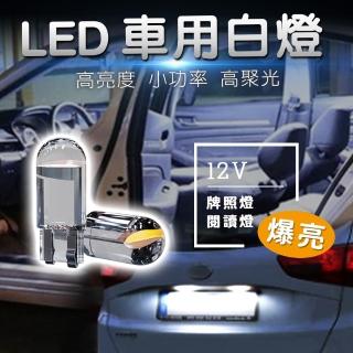 【蘿林嚴選】LED白光車用燈(白光 小燈 12V T10 COB 超小型 360度 LED燈泡 牌照燈 室內燈 車用 ROYALLIN)