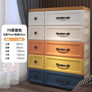 【顧家家居】75面寬馬卡龍收納櫃-75×35×100公分(夾縫收納櫃/抽屜櫃/收納櫃/儲物櫃/整理櫃/預售15天)