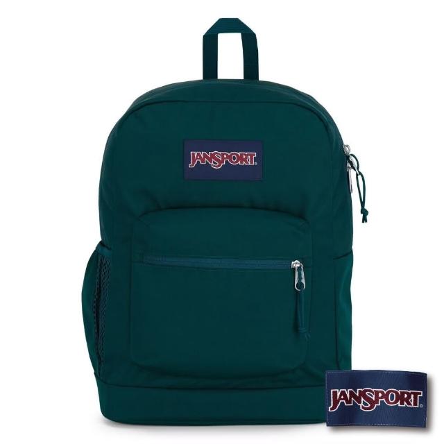 【JANSPORT】CROSS TOWN PLUS 校園系列後背包(杜松綠)