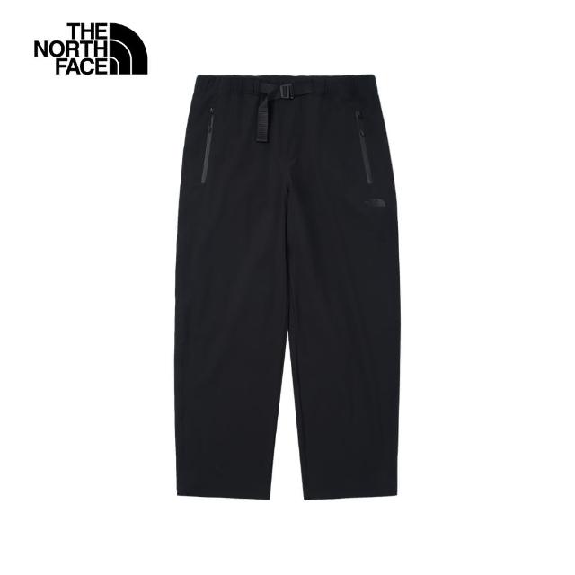 【The North Face 官方旗艦】北面男款黑色DWR防潑水長褲｜8DGFJK3