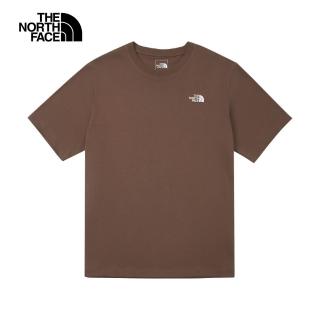 【The North Face 官方旗艦】北面男女款棕色純棉舒適透氣短袖T恤｜8DEV1OI