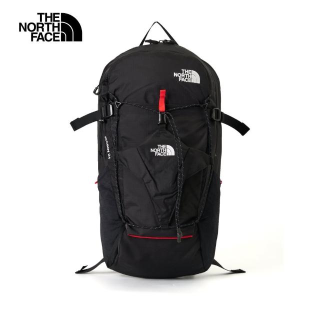 【The North Face 官方旗艦】北面男女款黑色DWR防潑水大容量休閒後背包｜8BKFKX7