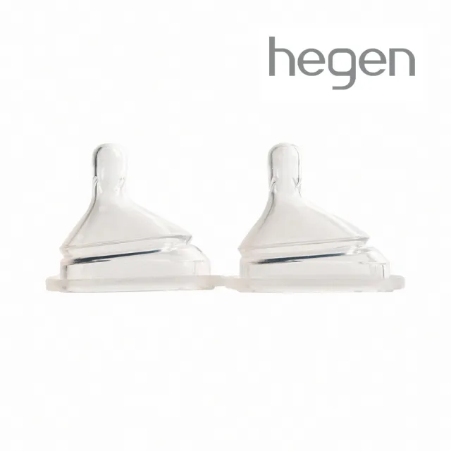 【hegen】總代理｜防脹氣真實擬乳智慧奶嘴 兩入組(微慢速/慢速/中速/快速/Y型)