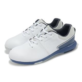 【MIZUNO 美津濃】高爾夫球鞋 Nexlite Enerzy 4E 男鞋 寬楦 白 藍 輕量 緩衝 運動鞋 美津濃(51GQ2440-14)