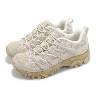 【MERRELL】登山鞋 Moab 3 女鞋 米白 卡其 緩衝 抓地 黃金大底 山系 戶外鞋(ML038628)