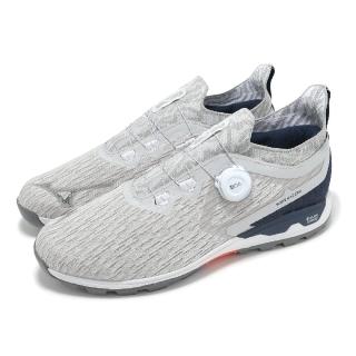 【MIZUNO 美津濃】高爾夫球鞋 Wave Hazard WG Boa 3E 男鞋 寬楦 灰 旋鈕 緩衝 運動鞋 美津濃(51GM2370-14)