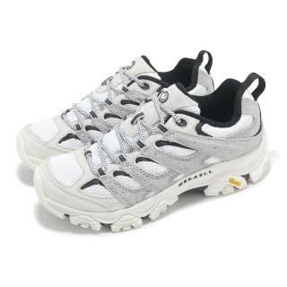 【MERRELL】登山鞋 Moab 3 女鞋 白 灰 緩衝 抓地 黃金大底 山系 戶外鞋(ML038638)