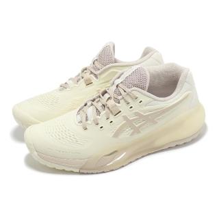 【asics 亞瑟士】網球鞋 GEL-Resolution X 女鞋 NAGINO 女性系列 米白 支撐 運動鞋 亞瑟士(1042A279101)