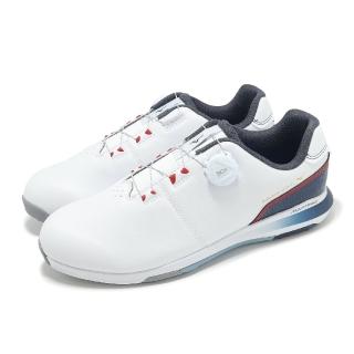 【MIZUNO 美津濃】高爾夫球鞋 Nexlite Enerzy Boa 4E 男鞋 寬楦 白 紅 輕量 旋鈕 美津濃(51GQ2450-62)
