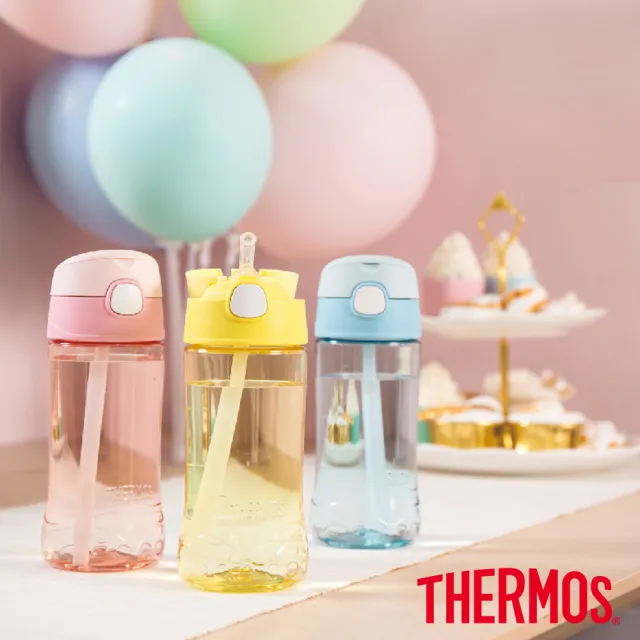 【THERMOS 膳魔師】彈蓋吸管瓶兒童瓶450ml(F4011T)