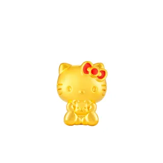 【Just Gold 鎮金店】奶萌寶寶 黃金串珠(Kitty)
