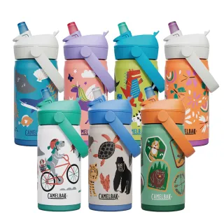 【CAMELBAK】350ml Flip Straw兒童吸管不鏽鋼保溫/保冰瓶(公司貨/保溫/保冰/直覺式飲水)
