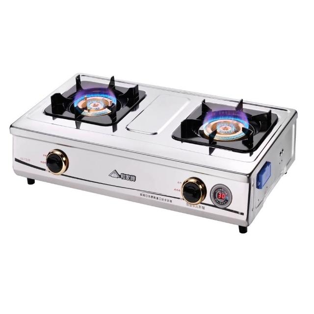  和家牌 KS-T330 雙口瓦斯爐，採用高品質不銹鋼材質製作，堅固耐用且易於清潔。適閤家庭廚房使用，提供穩定雙口火焰控制，操作簡便安全。作為瓦斯臺爐型別，兼具其他多功能設計，節能環保。享1年完整保固，安心選購您的廚房夥伴。 