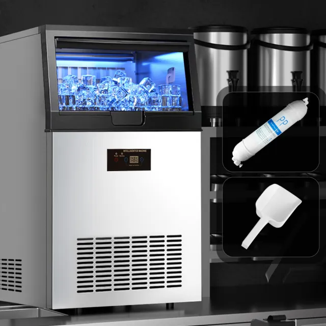 【LGS 熱購品】日產100KG 55冰格 智能製冰機(110V 商用製冰機 製冰 製冰機 大型製冰機)