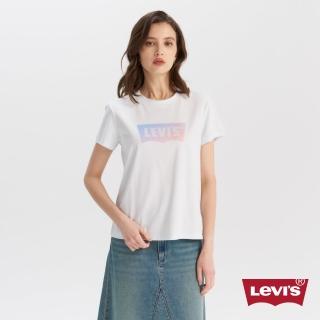 【LEVIS】女款 圓領短袖 漸層LOGO 短t 上衣 熱賣單品 002YQ-0001