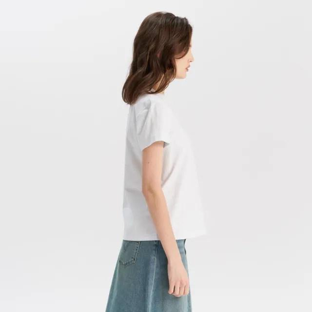 【LEVIS】女款 圓領短袖 漸層LOGO 短t 上衣 熱賣單品 002YQ-0001