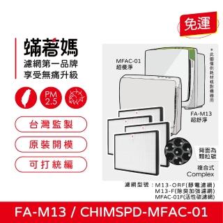 【著媽】濾網4入優惠組(適用 3M 超優淨 超舒淨 MFAC MFAC01-F FA-M13 空氣清淨機)