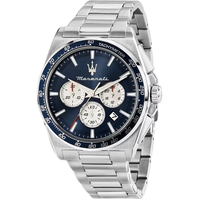 【MASERATI 瑪莎拉蒂】Velocit 系列 三眼計時手錶-43mm 送禮 禮物 推薦(R8873652005)