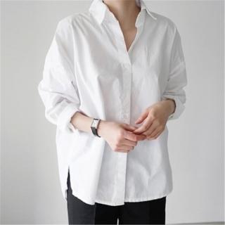 【米蘭精品】現貨+預購 襯衫長袖上衣(春季chic風打底百搭女裝74ke21)
