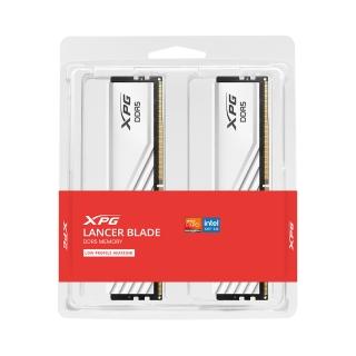 【ADATA 威剛】LANCER BLADE DDR5 5600 16Gx2 桌上型超頻電競記憶體 白色(AX5U5600C4616G-DTLABWH)