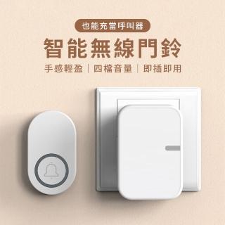 【QiChip】智慧無線家用門鈴 1對1 遠距離老人看護呼叫器 防水電鈴 救護鈴 呼叫鈴 電子鈴鐺 電子門鈴