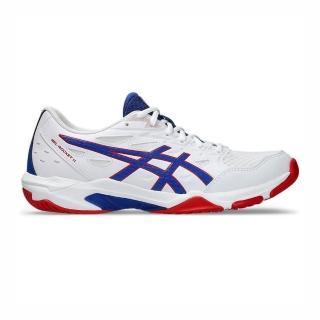 【asics 亞瑟士】Gel-rocket 11 男女 排球鞋 室內運動鞋 穩定 包覆 回彈 白 藍(1073A065-105)
