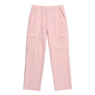 【國家地理服飾官方旗艦】女裝 ADELIE 輕量平織直筒褲 - 粉紅色
