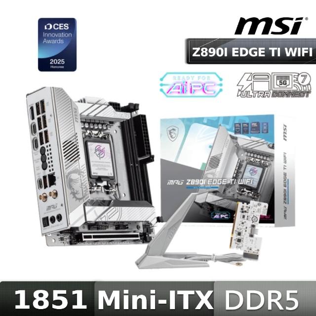 【MSI 微星】Z890I EDGE TI WIFI主機板