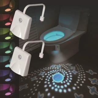 【SW】2入售 智慧夜燈 馬桶感應燈 感應燈 小夜燈 LED燈泡 RGB氛圍燈(柔光 自動感光 體感應 夜燈 led感應燈)