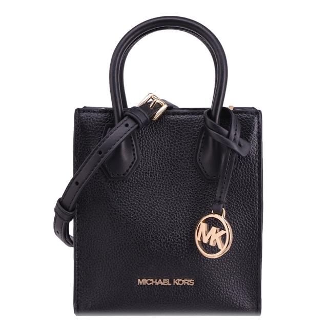 【Michael Kors】MERCER系列 金字LOGO 荔枝紋皮革 肩背/手提/斜背 肩背包 琴譜包(多色任選/小款)