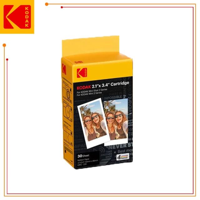 【Kodak 柯達】2x3相片紙MC-30張 適MINI SHOT C210R P210R(東城代理商公司貨)