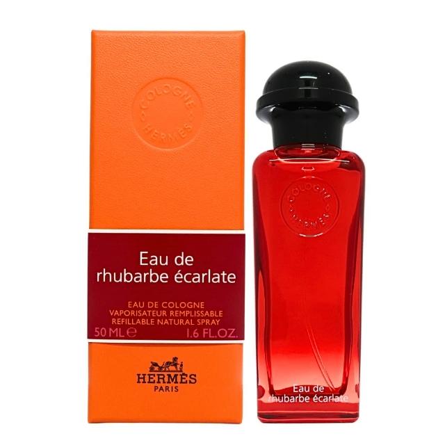 【Hermes 愛馬仕】Eau de Rhubarbe Ecarlate 緋紅火參古龍水 EDC 50ml(平行輸入)