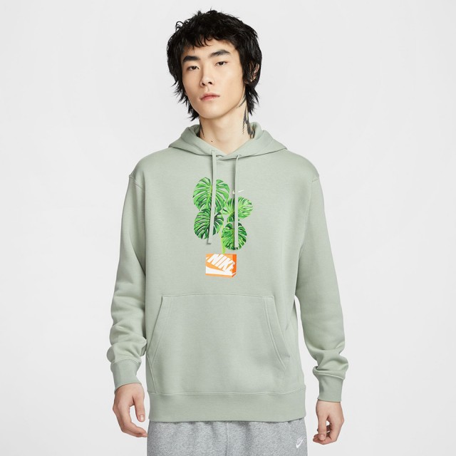 【NIKE 耐吉】連帽上衣 休閒 運動 帽T 男款 AS U NSW CLUB HDY PO BB MDRN 綠色(HQ2968370)