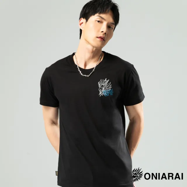 【BLUE WAY】男裝 網路限定潮流鬼洗元素 短袖 上衣-鬼洗