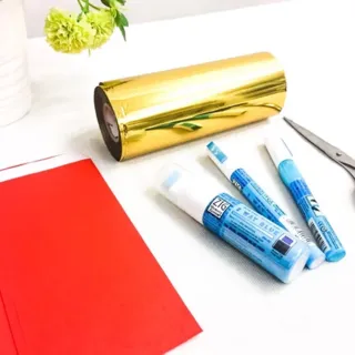 【巧繪網手創館】手寫燙金紅包袋50入 膠水筆 客製化紅包 日本膠水筆 燙金紙 DIY材料(膠水筆)