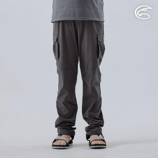 【ADISI】童彈性快乾兩側立體袋休閒長褲 AP2411079 深灰(多口袋 四面彈 吸濕排汗 休閒褲)