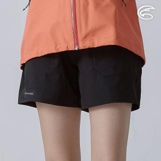 【ADISI】女超撥水超彈水陸多用短褲 AP2411052 極限黑(四面彈性 快乾 環保紗 海灘褲 排水口袋)