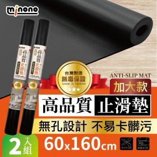 【MINONO 米諾諾】高品質止滑墊加大60x160cm 二入組(萬用 地毯 兒童 止滑墊 防滑墊 汽車用防滑墊 寵物地墊)
