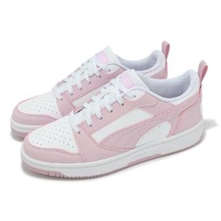 【PUMA】休閒鞋 Rebound V6 Low 男鞋 女鞋 粉紅 白 復古 低筒 百搭(392328-40)