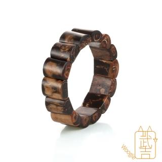 【Woogie武吉珠寶】精品天然黑珊瑚手排(金絲海柳21-22mm)