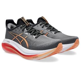 【asics 亞瑟士】慢跑鞋 男鞋 運動鞋 緩震 GEL-NIMBUS 27 4E 黑 1011B957-021