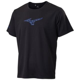 【MIZUNO 美津濃】短袖上衣 男 訓練 慢跑 吸濕排汗 黑 32TAC00509